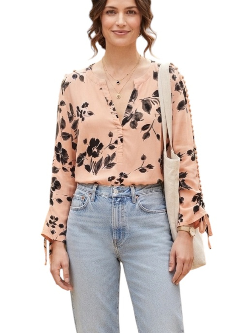 Zac & Rachel Pink and Black Floral Blouse size XL in excellent condition
136/3t - Picture 1 of 16
